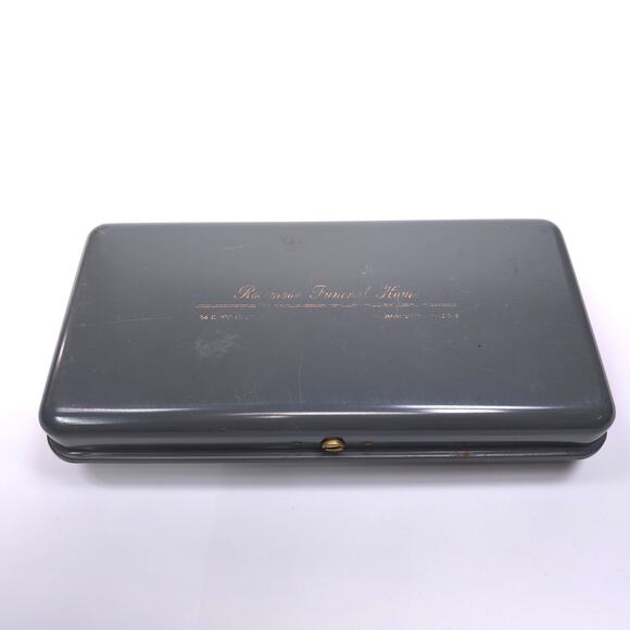 Vintage PN Co Metal Lock Box w/ Key Funeral Home - Picture 1 of 9